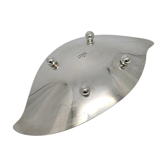 Tiffany & Co Sterling Silver Mid-Century 10" Leaf Footed Dish/Bowl 23346 #19275 - Picture 5 of 10